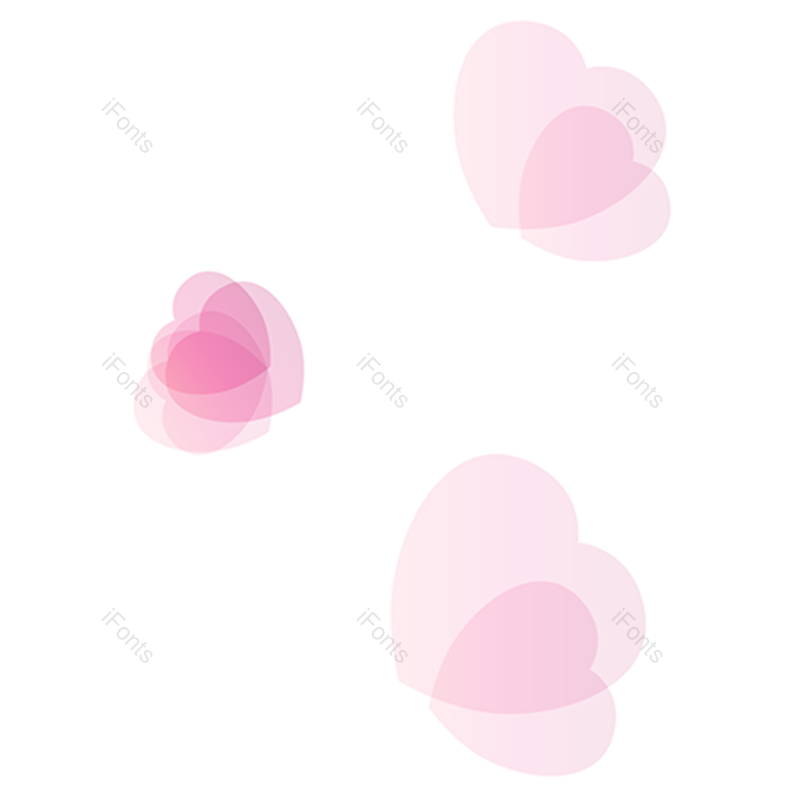 粉色爱心图片,爱心装饰元素,心形素材PNG,心形免抠素材